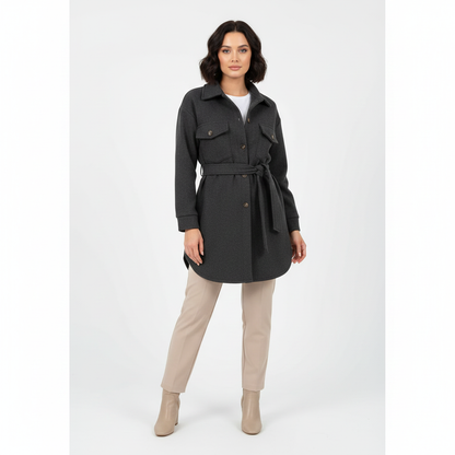 Veste Polo Femme Décontractée Col Montant Boutons