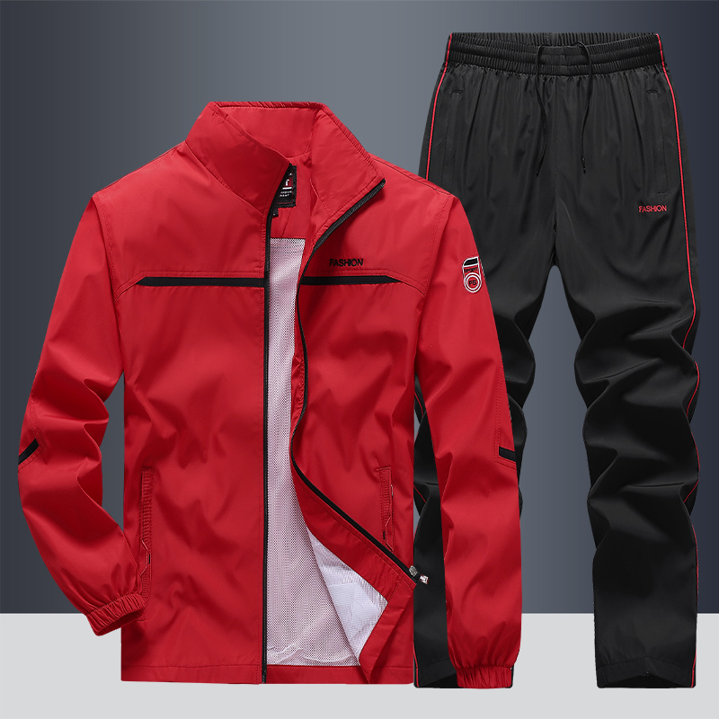 Survêtement Sport Homme Noir et Blanc Contraste