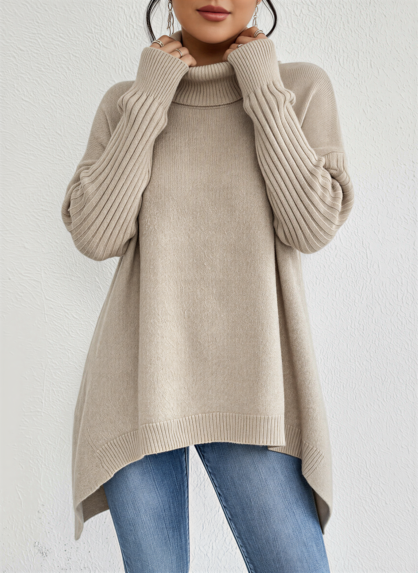 Pull Col Roulé Femme Chic - luxestyle