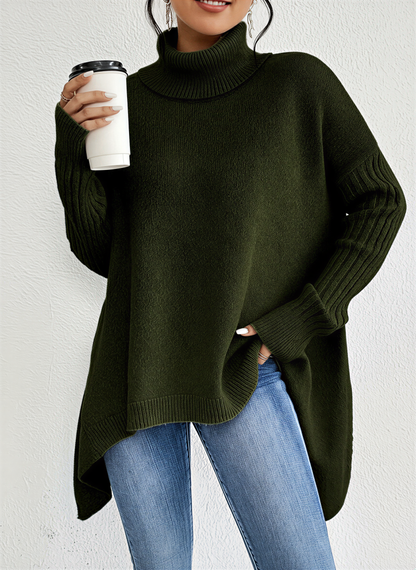 Pull Col Roulé Femme Chic