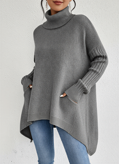 Pull Col Roulé Femme Chic