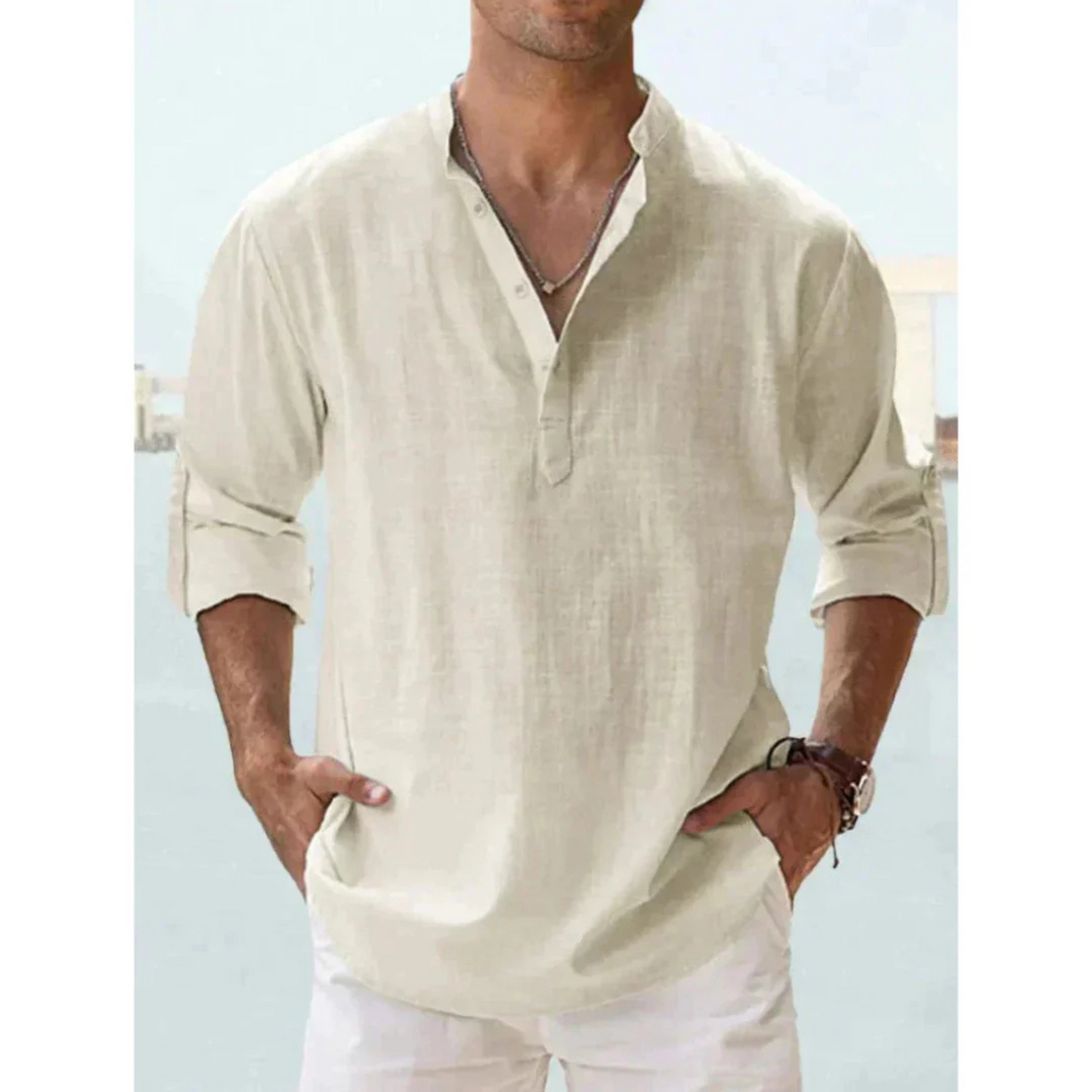 Chemise Homme Coton Slim et Élégant