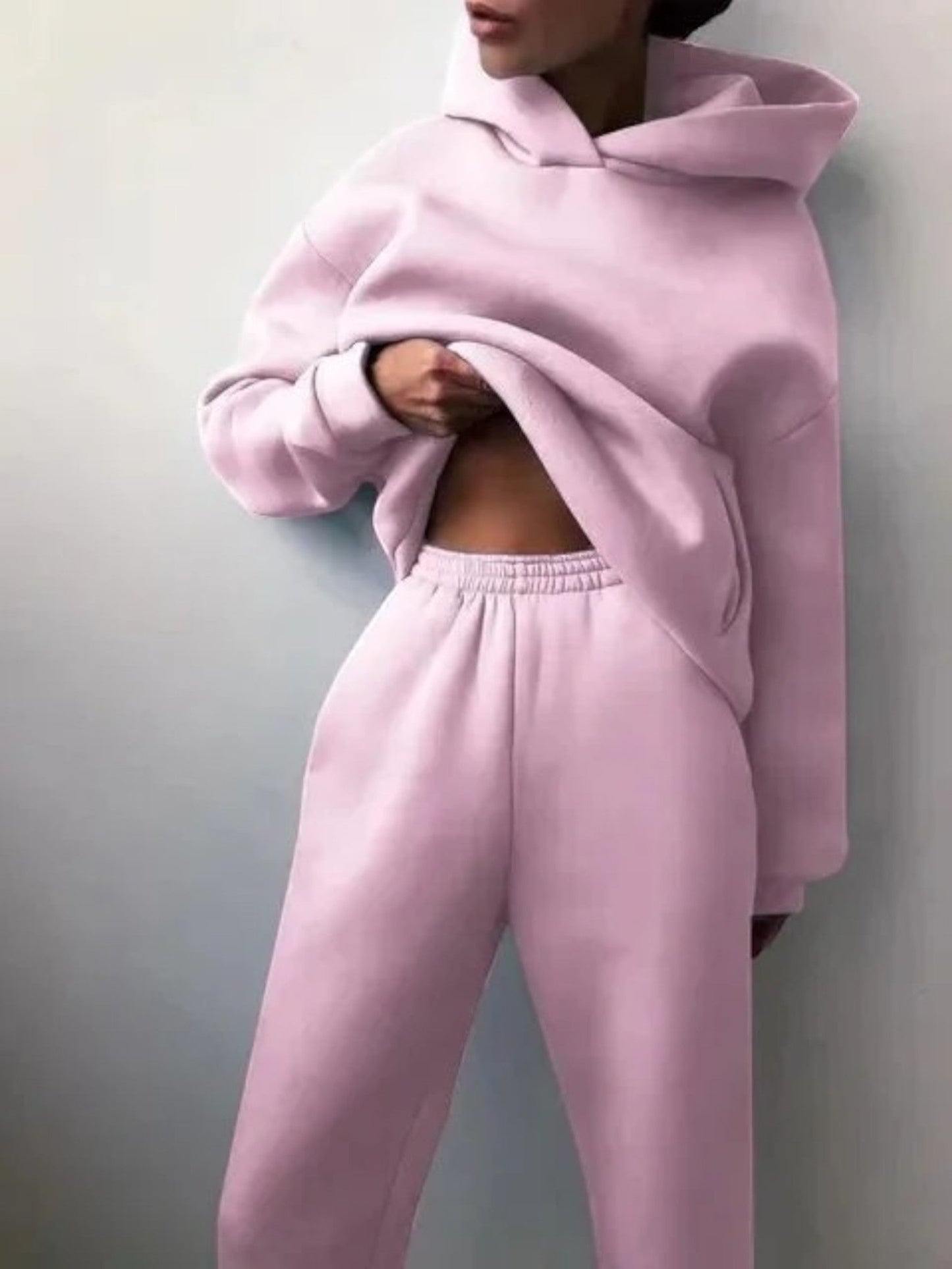 Sweat À Capuche Femme Élégant Et Pantalon Jogging