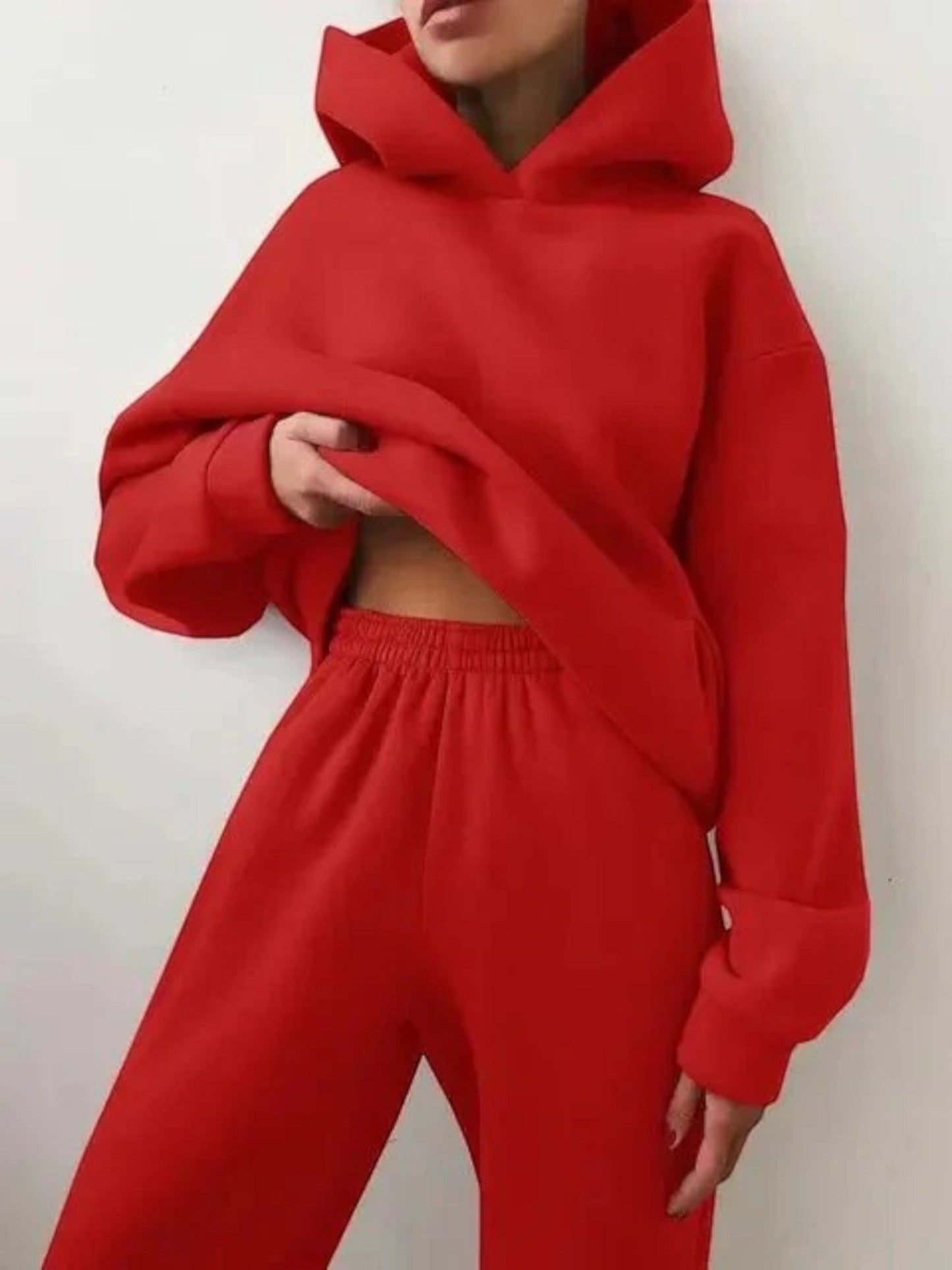 Sweat À Capuche Femme Élégant Et Pantalon Jogging