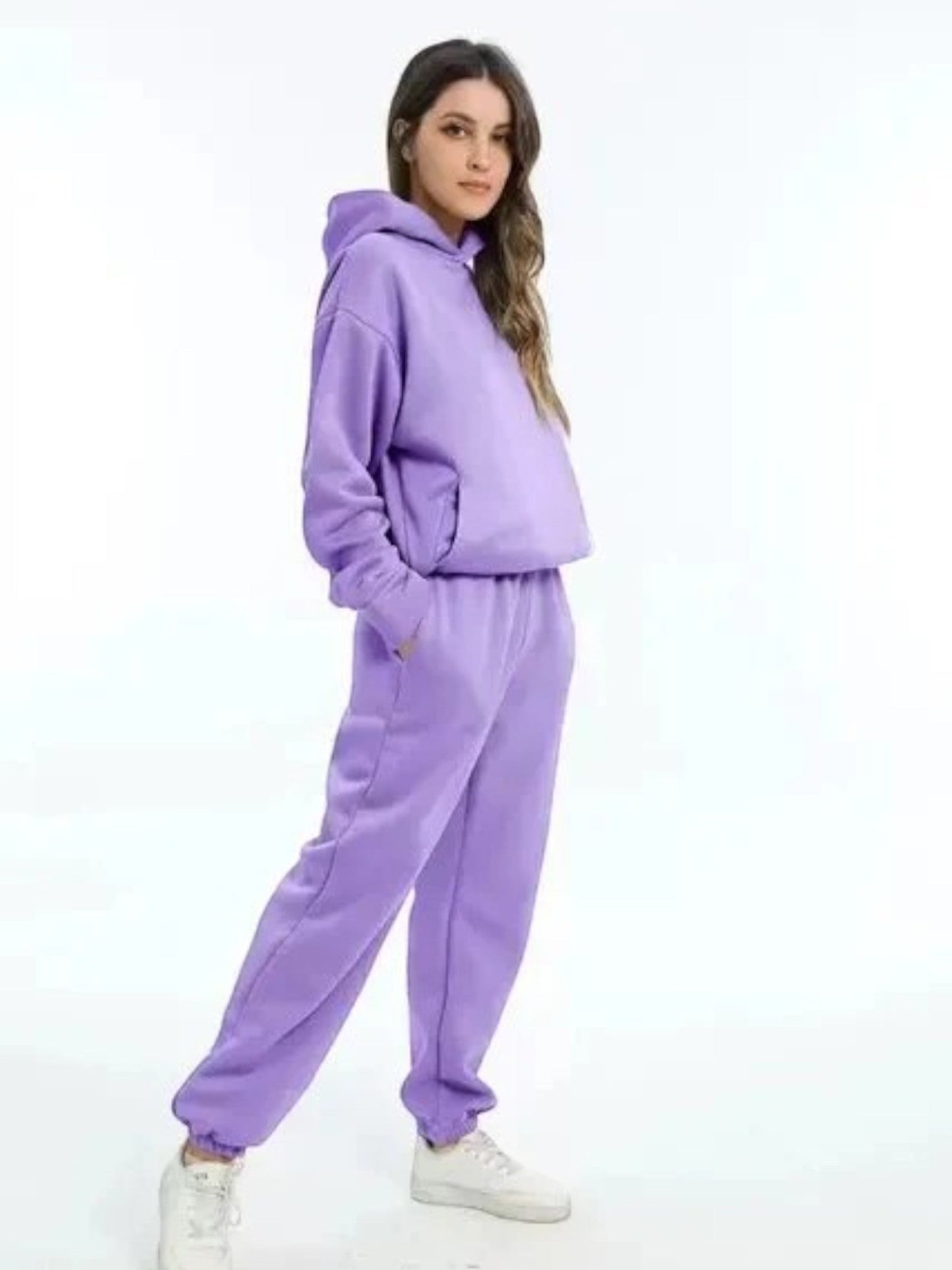 Sweat À Capuche Femme Élégant Et Pantalon Jogging