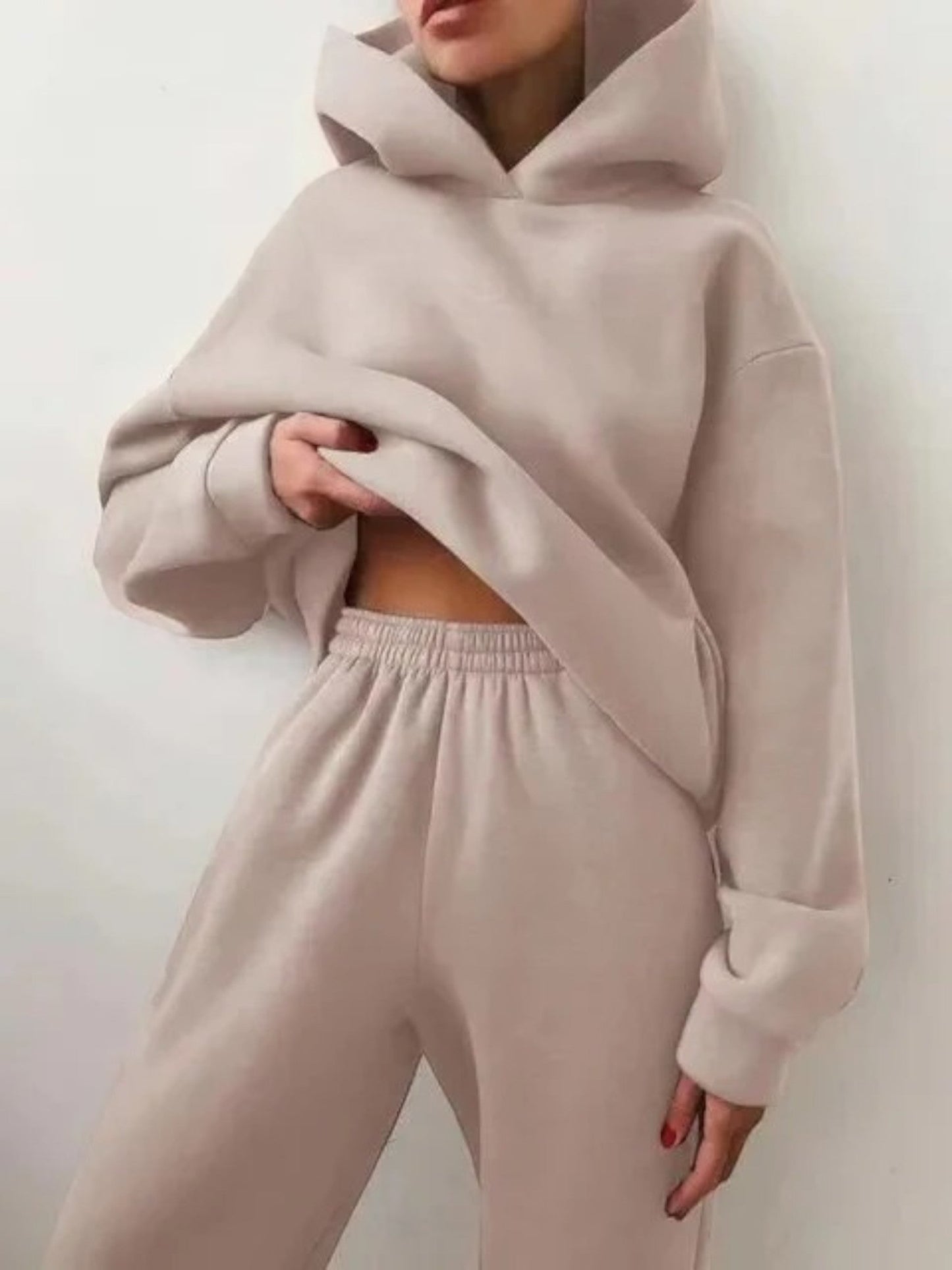 Ensemble Élégant Sweat À Capuche Et Pantalon Pour Femme