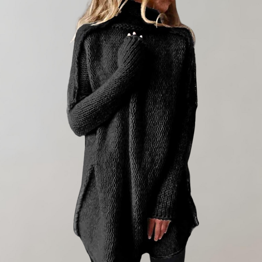 Pull Femme Hiver Élégant Fleuri - PanierRoyale