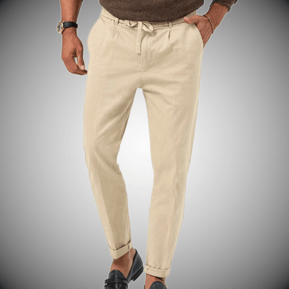 Pantalon ChinoVert Olive Homme Adjustble Élastiqué