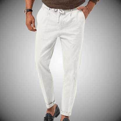 Pantalon ChinoVert Olive Homme Adjustble Élastiqué