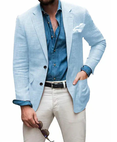 Blazer Homme Classique 2 Boutons Élégant - PanierRoyale