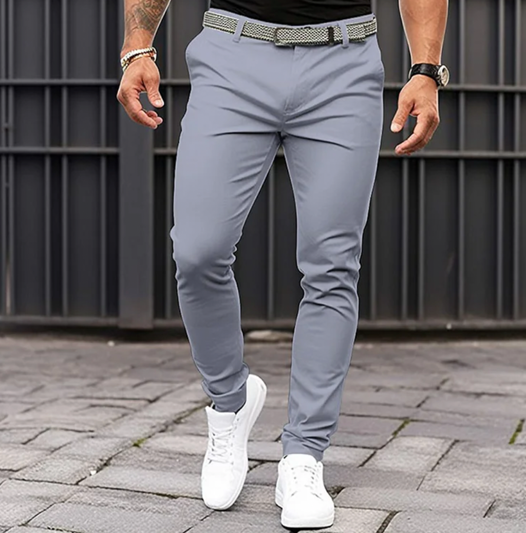 Pantalon Slim Fit Décontracté pour Homme
