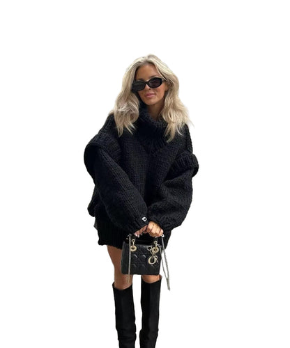Pull Femme Taille Grande Chaud et Doux Hiver