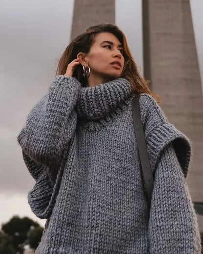 Pull Femme Taille Grande Chaud et Doux Hiver