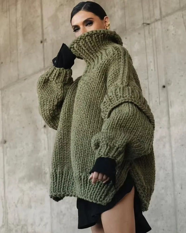 Pull Femme Taille Grande Chaud et Doux Hiver