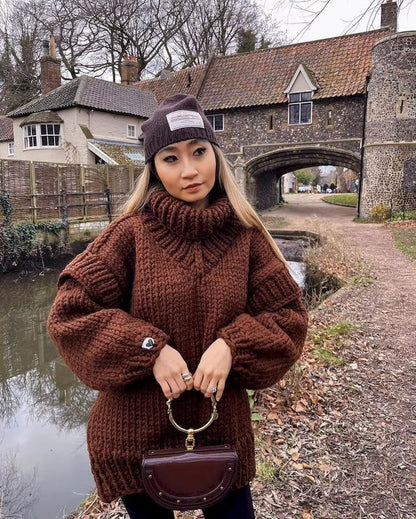Pull Femme Taille Grande Chaud et Doux Hiver
