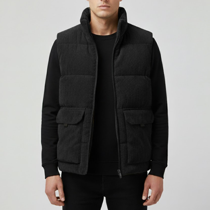 Gilet douillet isolé pour homme hiver