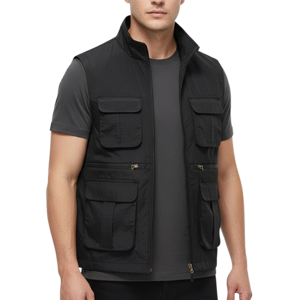 Gilet de randonnée léger et respirant avec poches pratiques