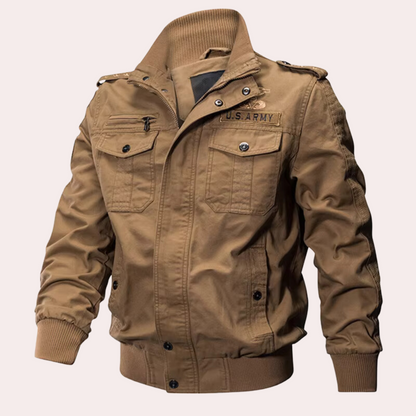 MAXIM - Veste Bombardier pour Hommes avec Plusieurs Compartiments