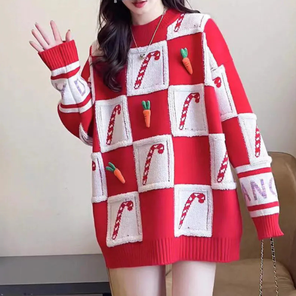 Pull Femme Hiver Tricot Chaud et Élégant - PanierRoyale