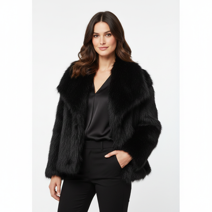 Manteau Femme Hivernal Doux en Fausse Fourrure Chic - PanierRoyale
