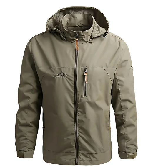 Veste Homme Imperméable avec Capuche et Poches pour Sport Outdoor - PanierRoyale