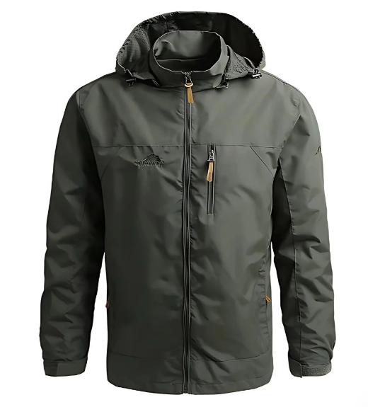 Veste Homme Imperméable avec Capuche et Poches pour Sport Outdoor