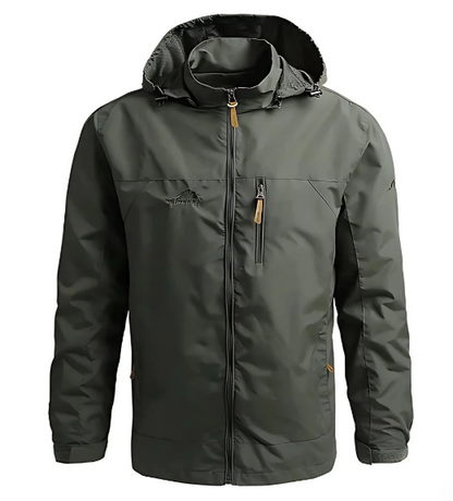 Veste Homme Imperméable avec Capuche et Poches pour Sport Outdoor