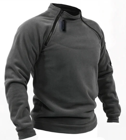 Sweat à Capuche Homme - Pull Polaire Chaud avec Poches Pratiques et Fermeture Éclair Rapide - PanierRoyale