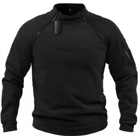 Sweat à Capuche Homme - Pull Polaire Chaud avec Poches Pratiques et Fermeture Éclair Rapide