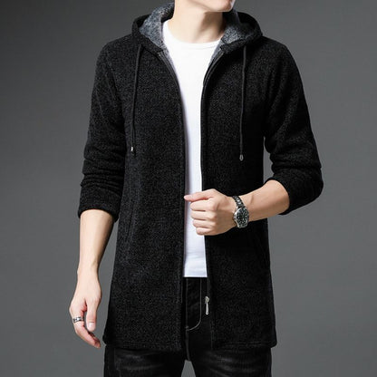 Pull en Maille Homme Doux et Chaud avec Doublure Polaire
