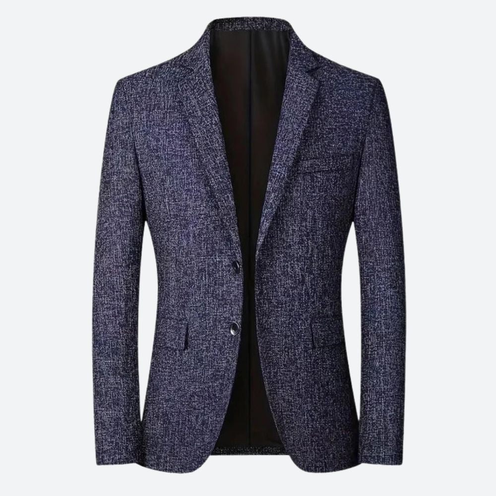 Blazer Homme Slim Fit Noir Avec Boutons