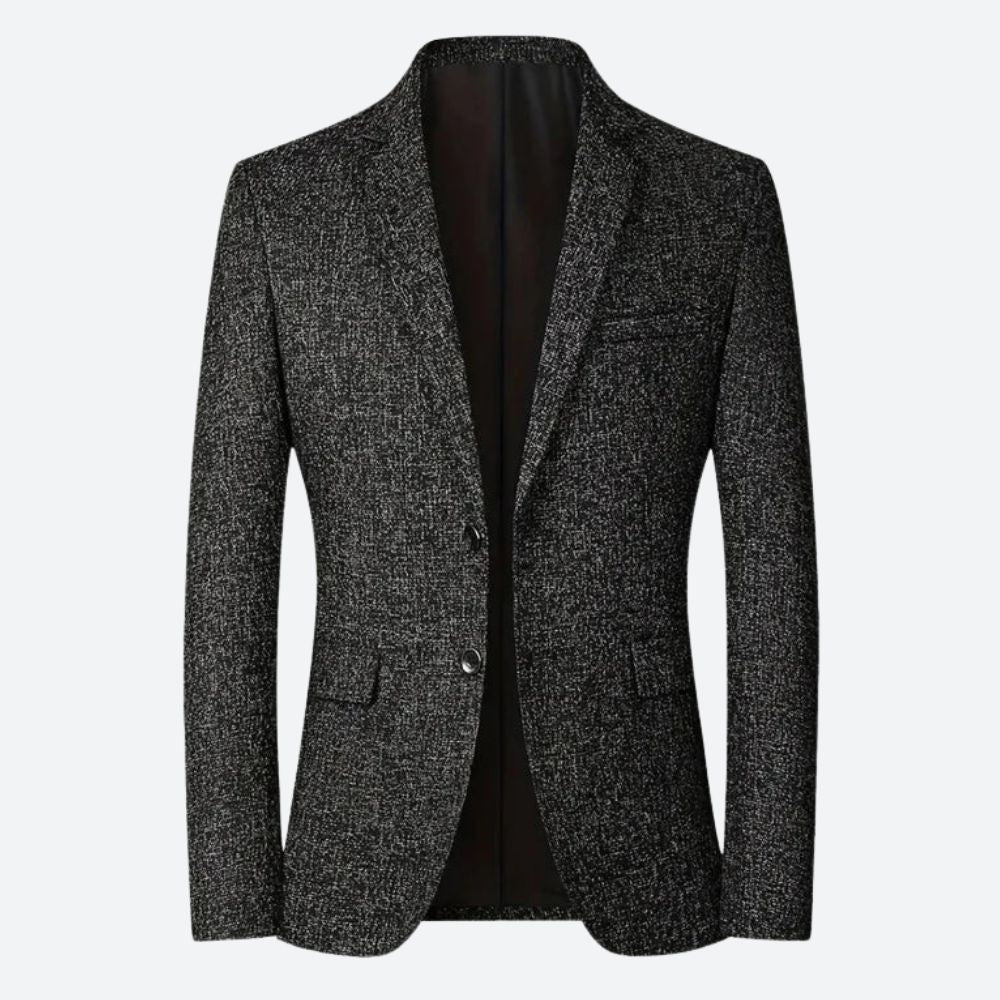 Blazer Homme Slim Fit Noir Avec Boutons