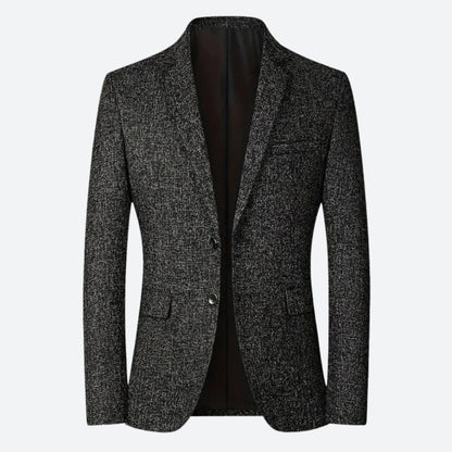 Blazer Homme Slim Fit Noir Avec Boutons