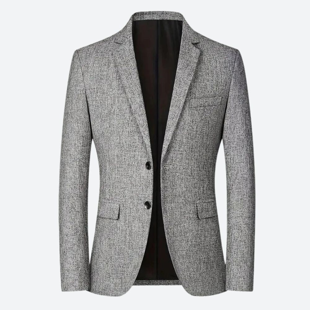 Blazer Homme Slim Fit Noir Avec Boutons - PanierRoyale