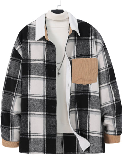 Veste Carreaux Décontractée pour Homme