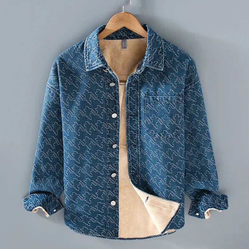 Blouson Homme Vieux Style Coupé Classique