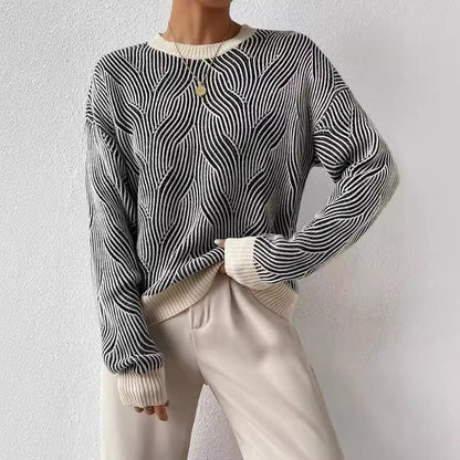 Pull Femme Tricot Col Roulé Chaud et Confortable