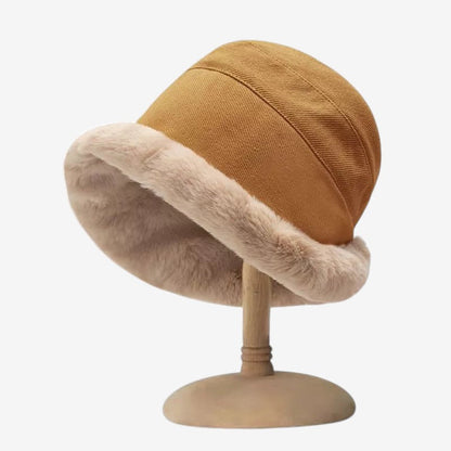 Chapeau Hiver Épais avec Oreilles en Fausse Fourrure