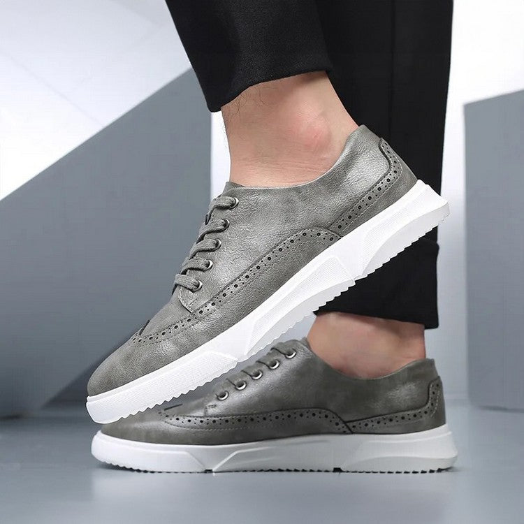 Baskets Cuir Homme Élégantes pour Tenue Décontractée Chic