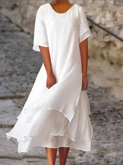 Robe Été Legère à Manches Courtes