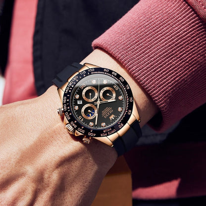 Montre Homme Élégante Acier Inoxydable