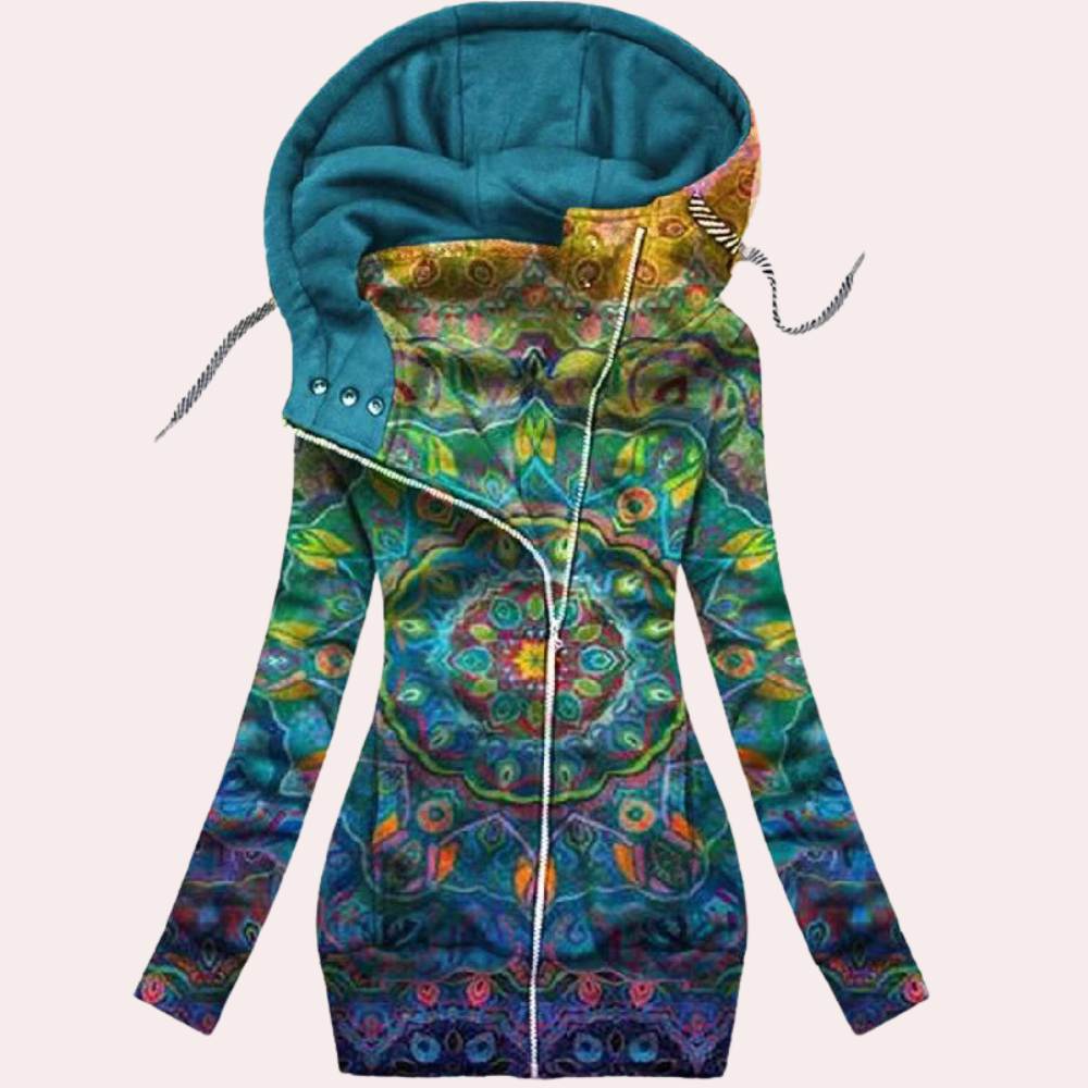 ARIELA - Sweat à Capuche Floral pour Femmes