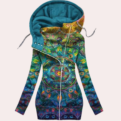 ARIELA - Sweat à Capuche Floral pour Femmes