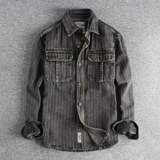 Chemise Homme Décontractée Noir Anthracite - BerlinGlamour