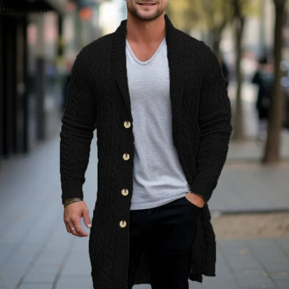 Pull Homme Tricoté Main à Boutons