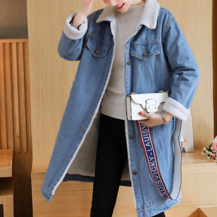 Veste en Jean Bleu - vue 5