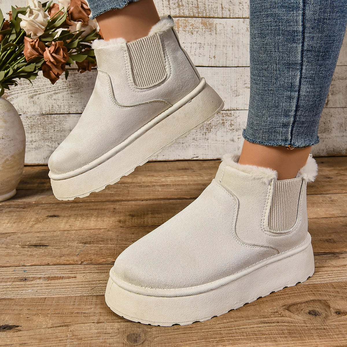 Bottes Femmes Confortables et Chauffantes