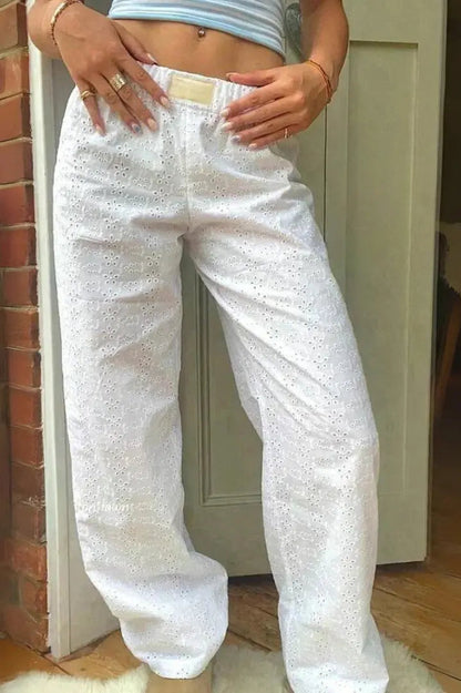 Pantalon décontracté rose fantaisie