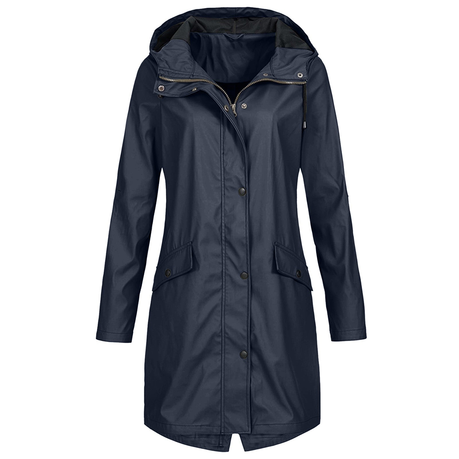 Veste Blazer Féminine Élégante Longue Noir - PanierRoyale
