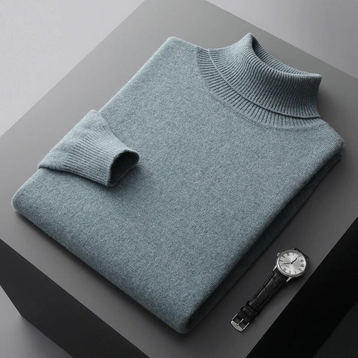 Pull en Cashmere Homme Col Roulé Luxe - BerlinGlamour